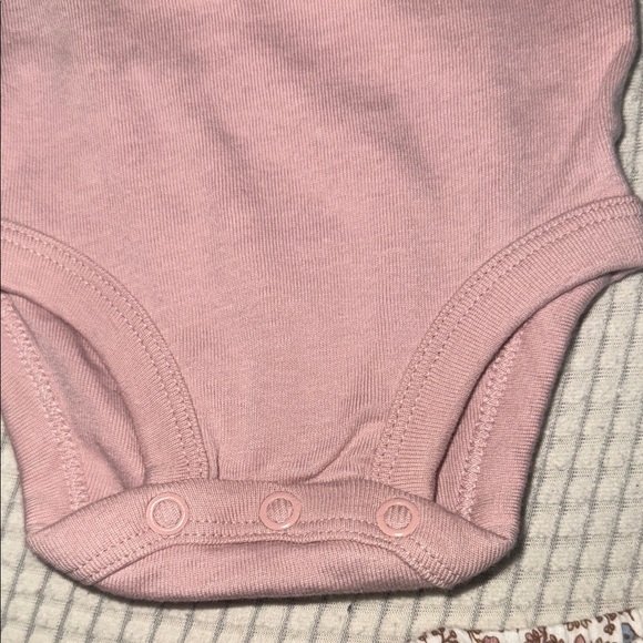Carter's Mauve Cat Bodysuit and Floral Pants Set - Picture 4 of 7